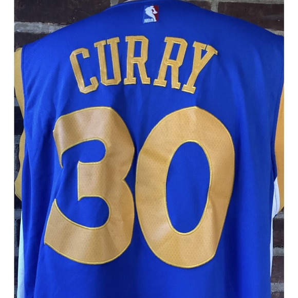 Adidas Golden State Warriors Steph Curry Stitched Jersey Size XL - Picture 5 of 9